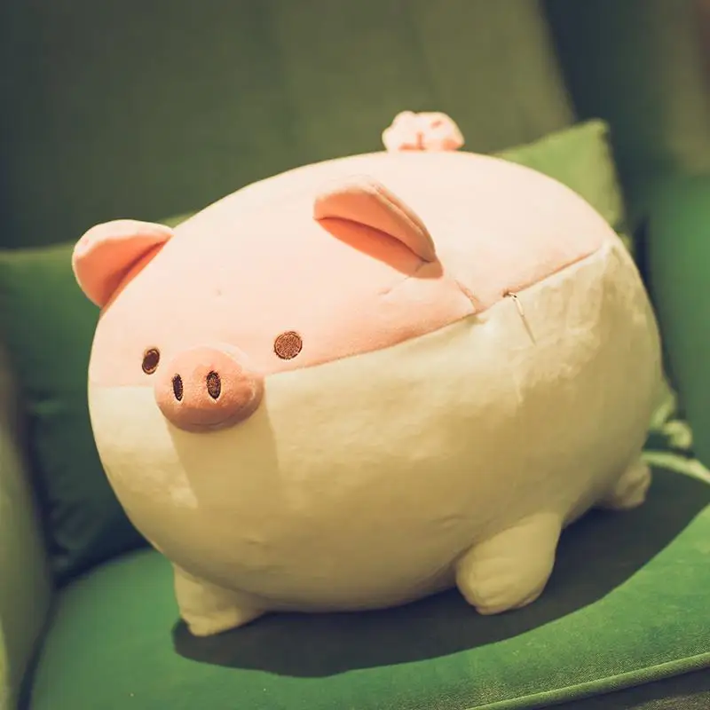 Ant kawaii пушистый брелок для ключей брелок bt21-bts большая подушка животное Болстер плюшевая игрушка-подушка подарок для девочки плюшевая игрушка забавные животные подушка - Цвет: Pink 40cm