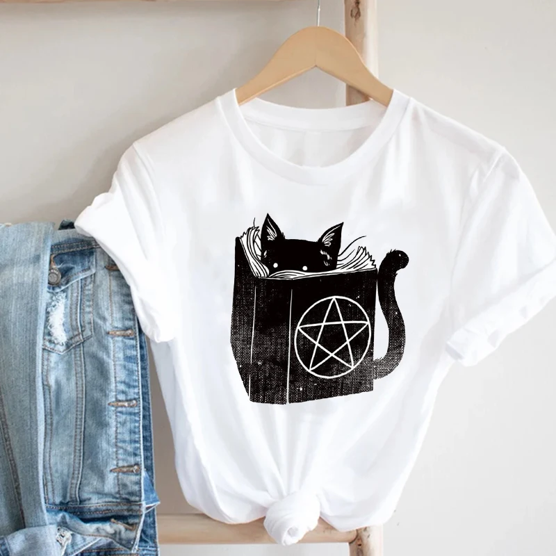 

Women Clothing Spring Summer Dog Paw Cat Pet Fashion Cartoon Animal 90s Girl Clothes Print Tee Top Tshirt Female Graphic T-shirt