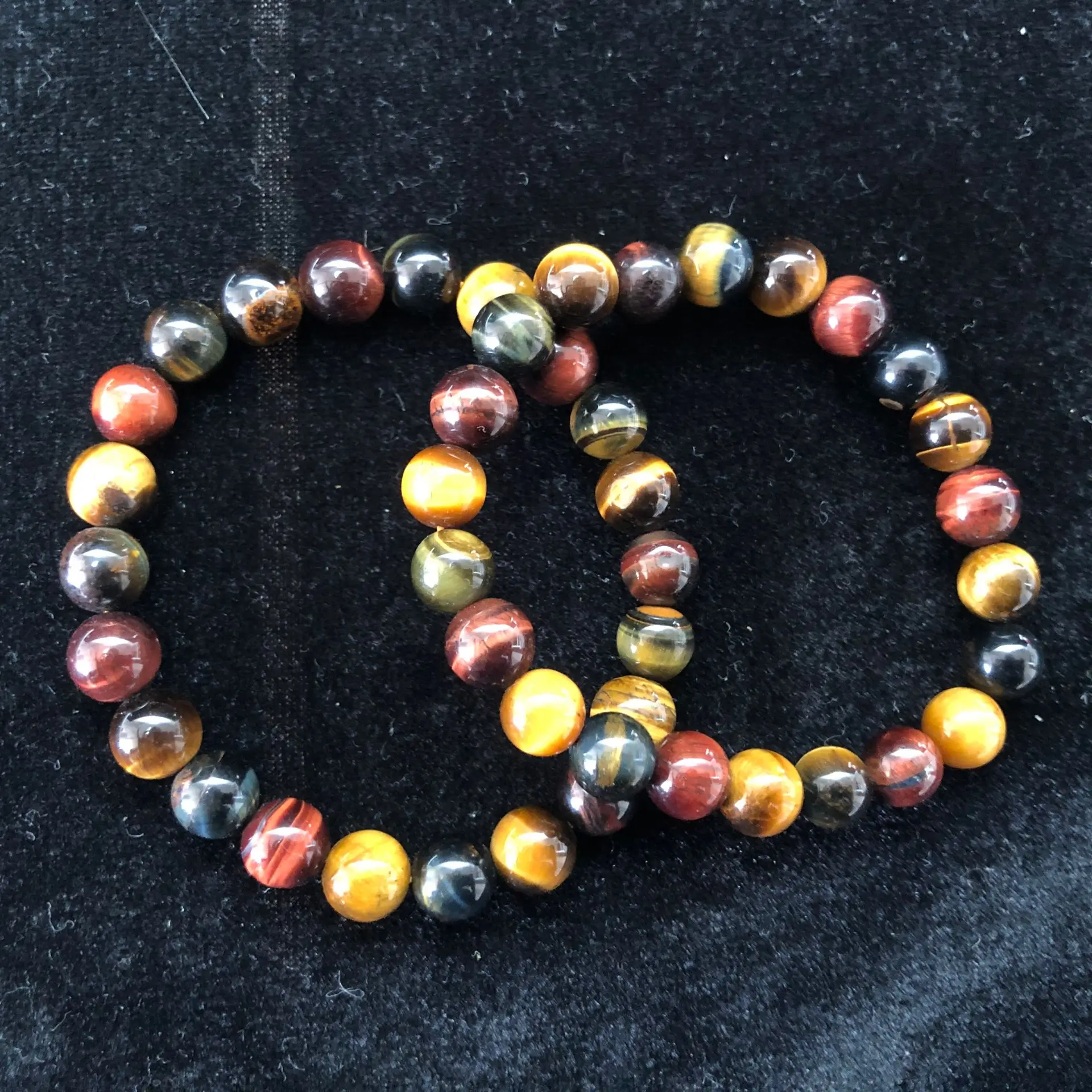 

7-8 мм натуральный смешанный тигровый глаз браслет кварцевая чакра исцеляющая рейки украшение для дома декоративные браслеты