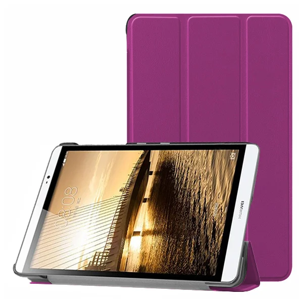 Ультратонкий умный чехол из искусственной кожи для huawei MediaPad M2 M2-801W M2-803L huawei M2 8,0 чехол для планшета+ Защитная пленка для экрана - Цвет: HW M28 KST PL