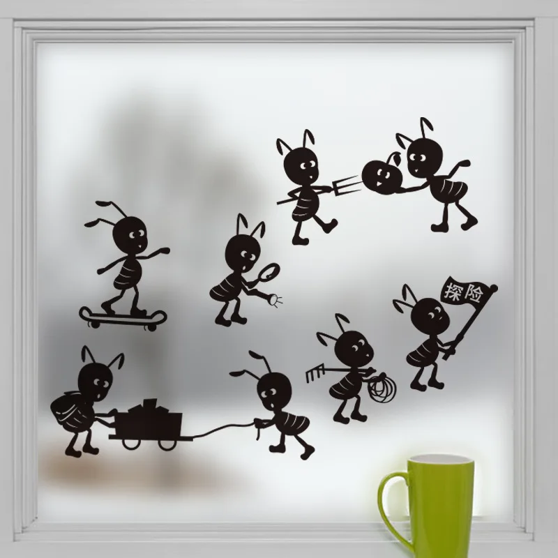 Мультяшные муравьи приключения рабочие наклейки на стену художественные