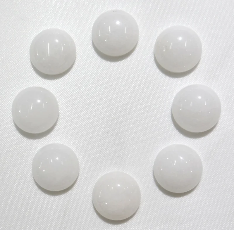 

Wholesale 50pcs/12mm Natural Stone agates Half Round Flat Back Cabochons Smooth beads For DIY Jewelry making Accessories