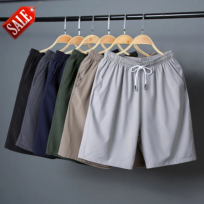 Бесплатная доставка 8XL летние шорты мужские прямые спортивные размера плюс штаны