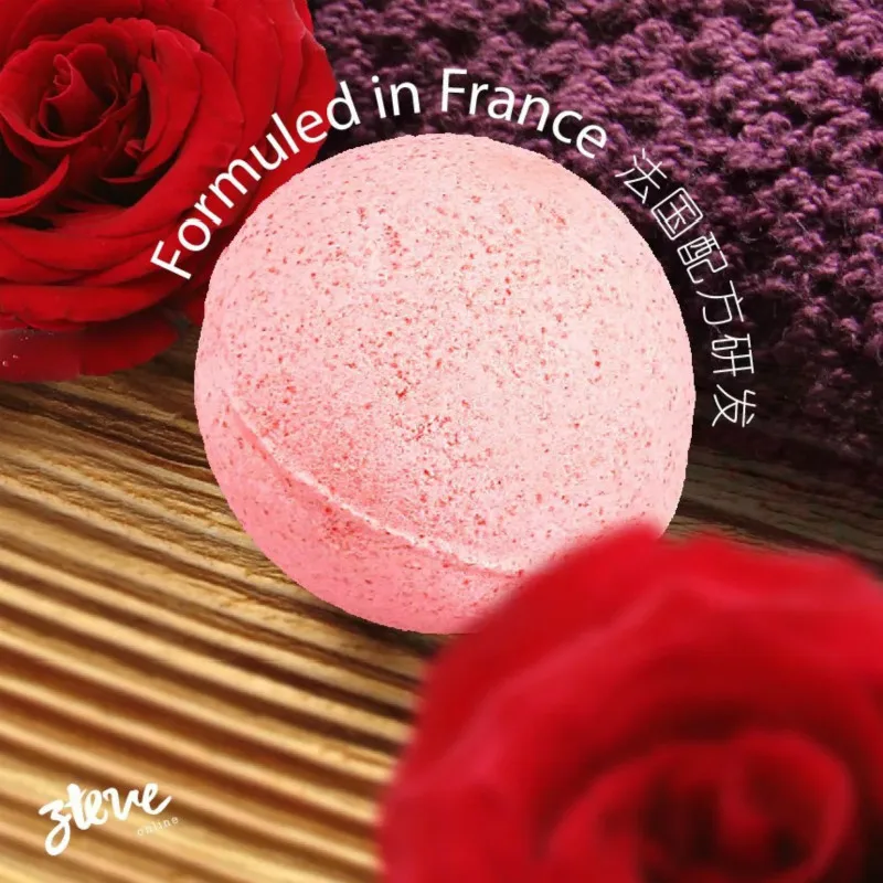 Соль для ванны с шариком глубоководной морской 1 шт. эфирное масло тела розой