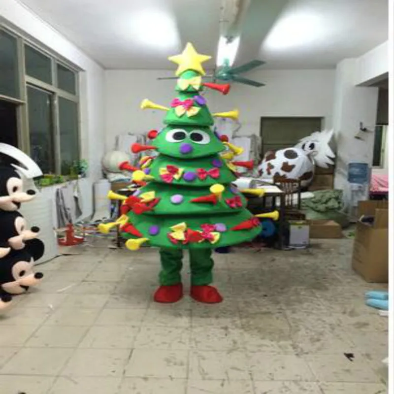 

Christmas Tree Mascot Halloween Costume Suits Cosplay Party Game Dress Outfits Advertising Carnival Xmas Easter Festival Adults