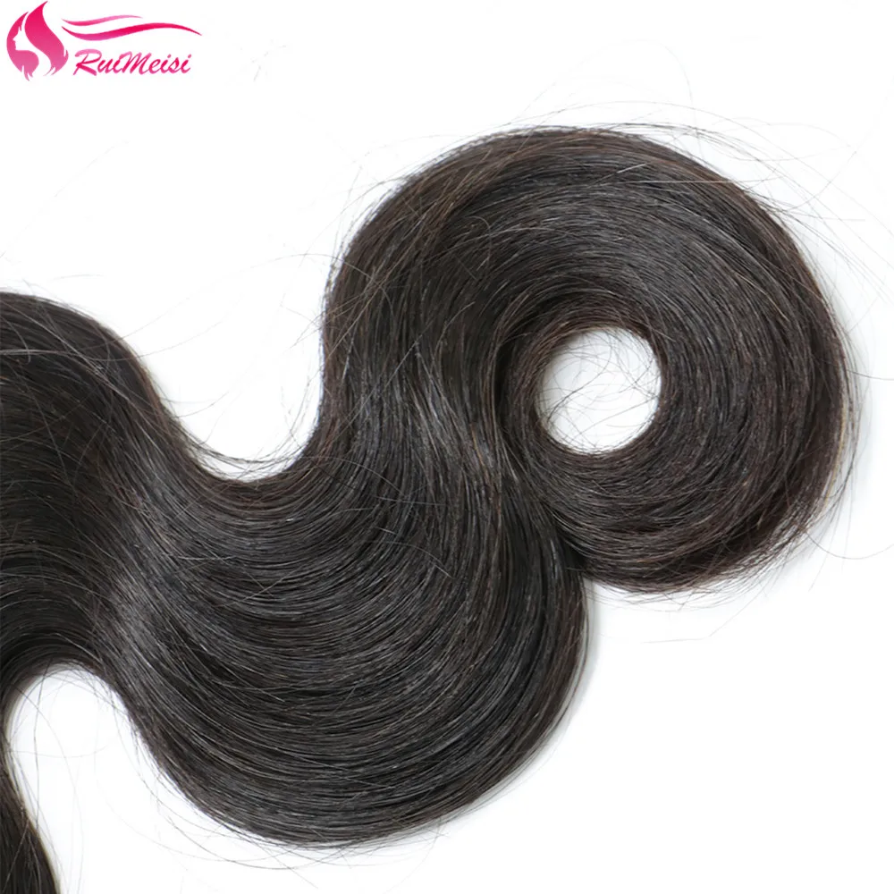 

RUIMEISI HAIR Peruvian Body Wave Human Hair Bundles 1 Piece 8-30inch Remy Hair Natural Color Free Shipping