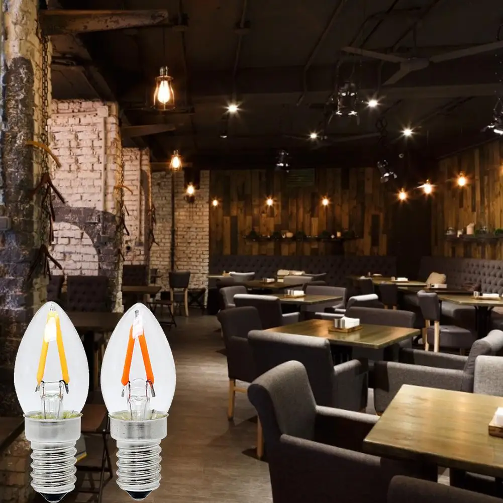 E12 Светодиодная лампа для холодильника светильник Свеча лампочка C7 Ночной люстры