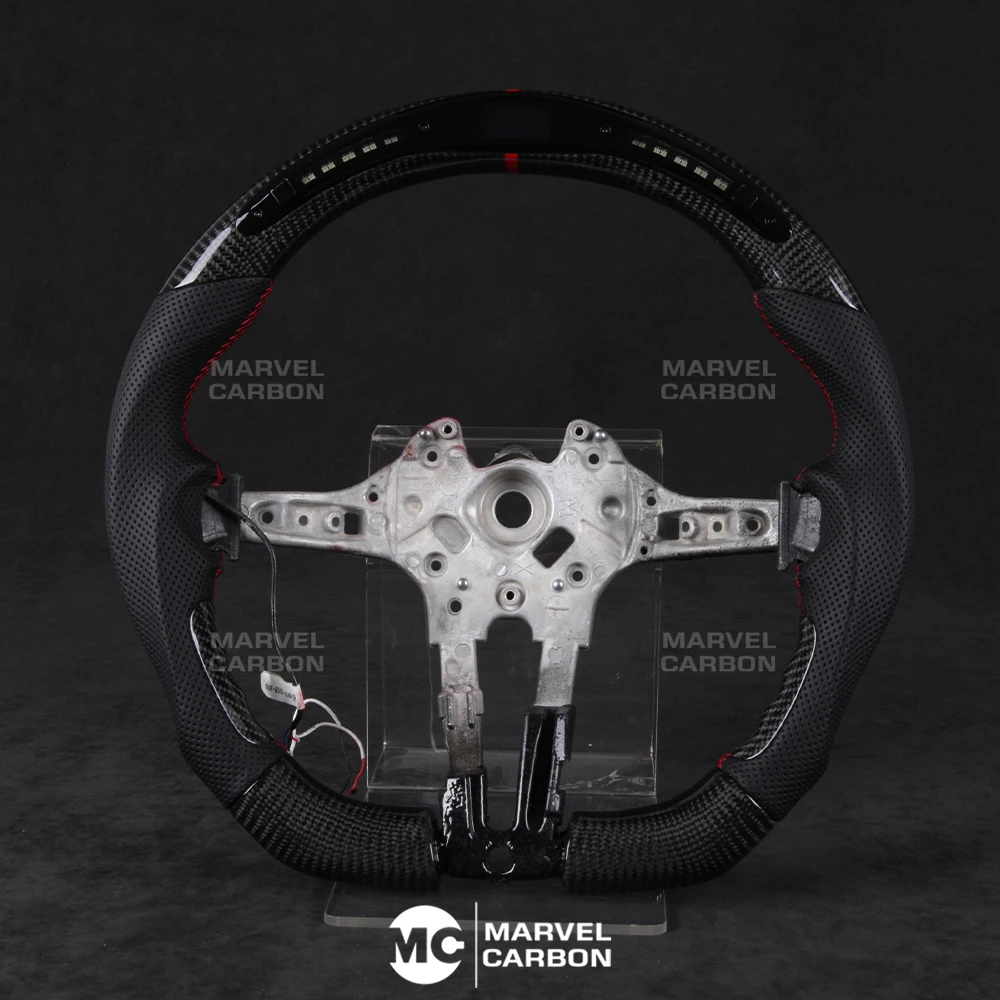 

Светодиодный эффективный дисплей рулевого колеса, совместимый с BMW M3 +, 100% реальное углеродное волокно