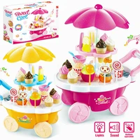 39pc kitchen play toys for girls ice cream push up cars children cooking set toys pretend play toys ice cream toys for girls boy