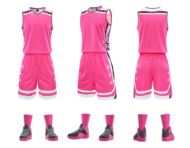 Мужская мода высокого качества баскетбольная майка Джерси набор униформы