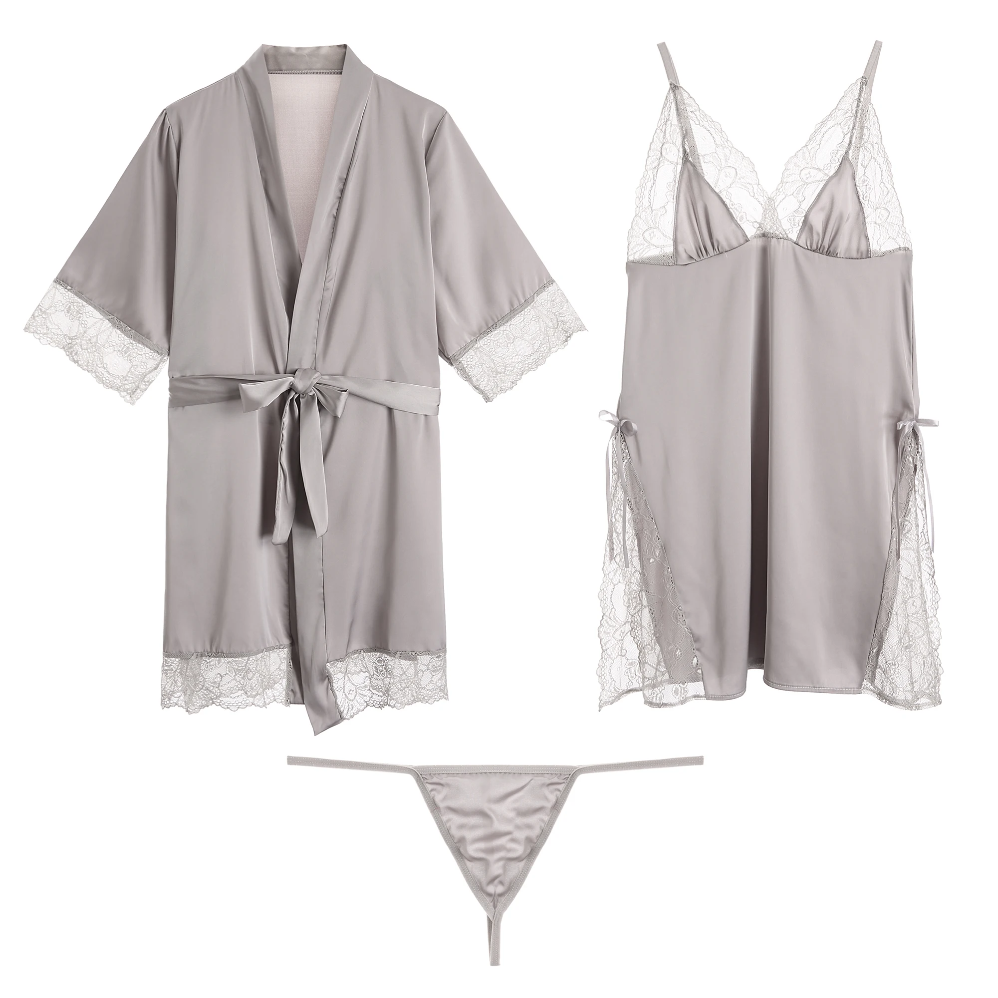 Модный женский банный костюм кружевная ночная рубашка сорочка сексуальное
