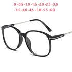 Очки солнцезащитные мужские и женские, от 0 до 0,5 до 1,0, в винтажной черной оправе с синим покрытием, при близорукости, от 0 до 1,5 до-6,0