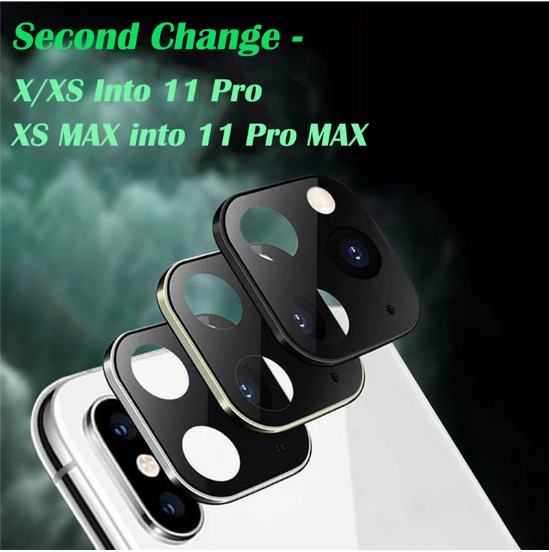 Применимый iPhone Apple X, изменение секунд, 11 наклейка на рассеиватель, XS, XSMAX, модифицированный, 11 PROMAX, взрывозащищенный, модифицированный чехол, объектив камеры