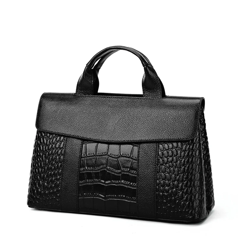 

Women Messenger Bag Genuine Leather Cross Body Bag Fashion One-shoulder Portable Large Capacity Handbag Simple Small Square Bag