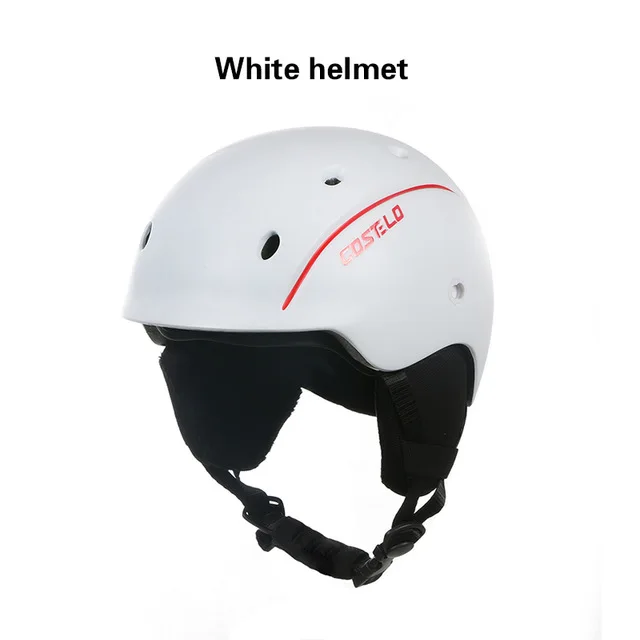 White helmet only Новейший Costelo Airwolf скейтборд лыжный сноуборд шлем лыжные очки интегрально-формованные сверхлегкие дышащие лыжный шлем - Цвет: White helmet only