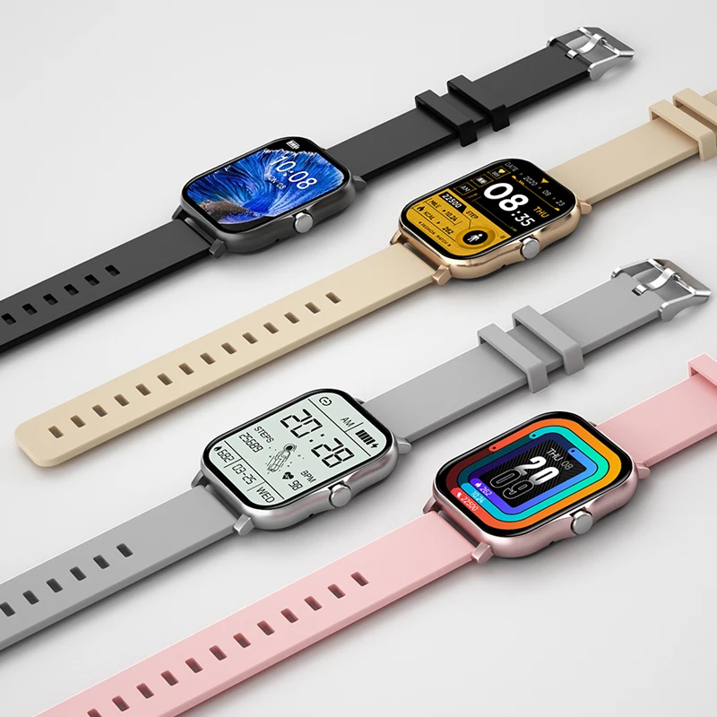 

Luxury Smart Watch Men Women Siri Bluetooth Call Touch Electronic clock Waterproof Thin Square Digital Sports Smart Watches Men