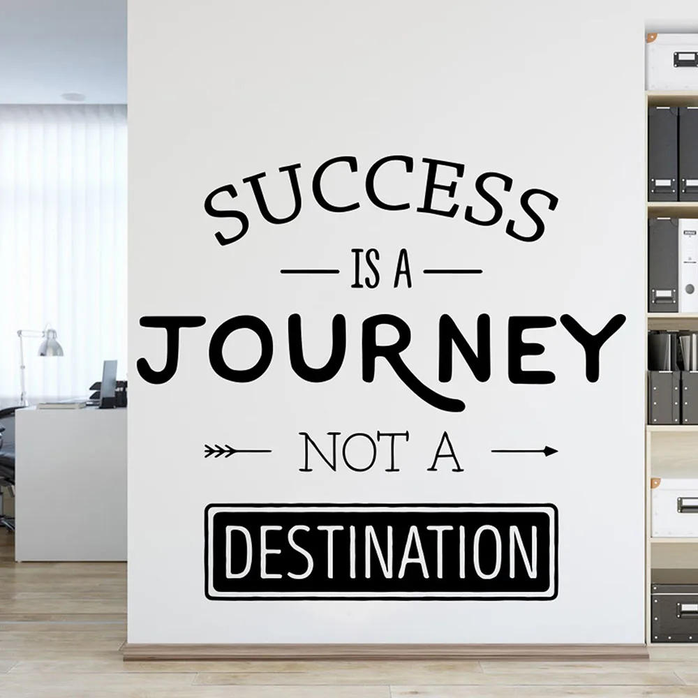 

Lettering Wall Decal Success Is A Journey Motivational Quotes Vinyl Window Stickers Business Teamwork Office Interior Decor Q990