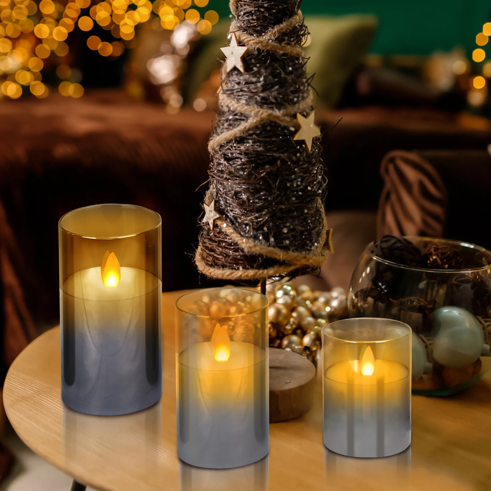 

Creative LED Candle Light Romantic Tea Candles Flameless Lights Warm Flashing Lamp Birthday Party Wedding Decor