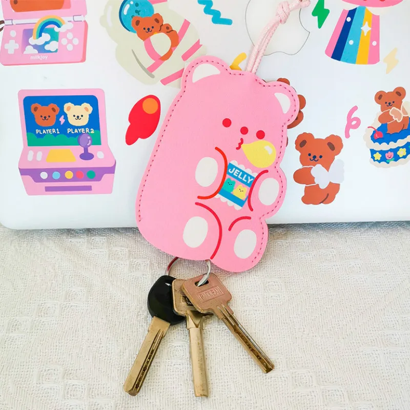 Новое поступление 2020 милый брелок с медведем сумка для ключей детский чехол