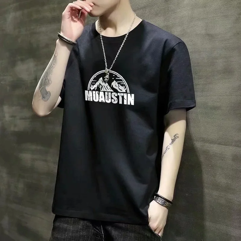 

Summer Top Streetwear T-shirt Polyester Men's T-shirt Kpop Smart Leisure Short Free Delivery Fitness Poles Homebre