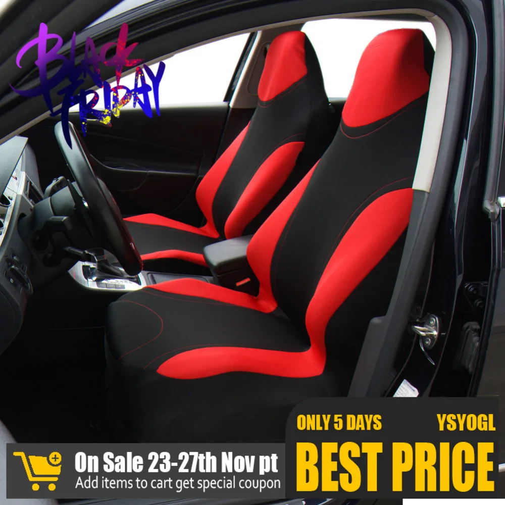 

4 Season Car-Style High Back Bucket Sports Car Seat Cover Universal Fits Most Auto Interior Accessories Seat Covers Protection