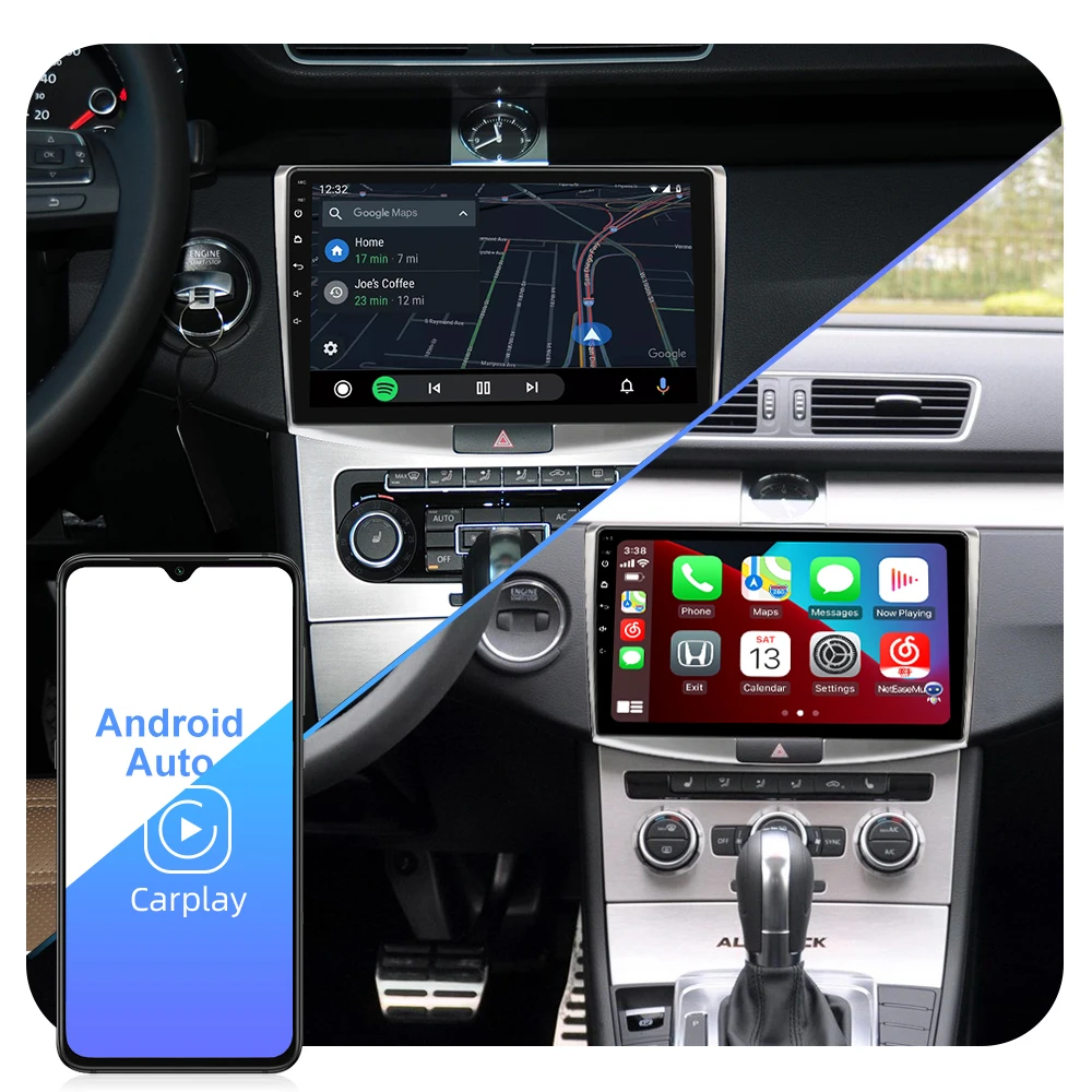 $87.46 ISUDAR T72 QLED Android 10 Car Radio For VW/Volkswagen/Passat B7 CC B6 Car Multimedia RAM 8GB CANBUS Carplay DSP GPS DVR No 2din
