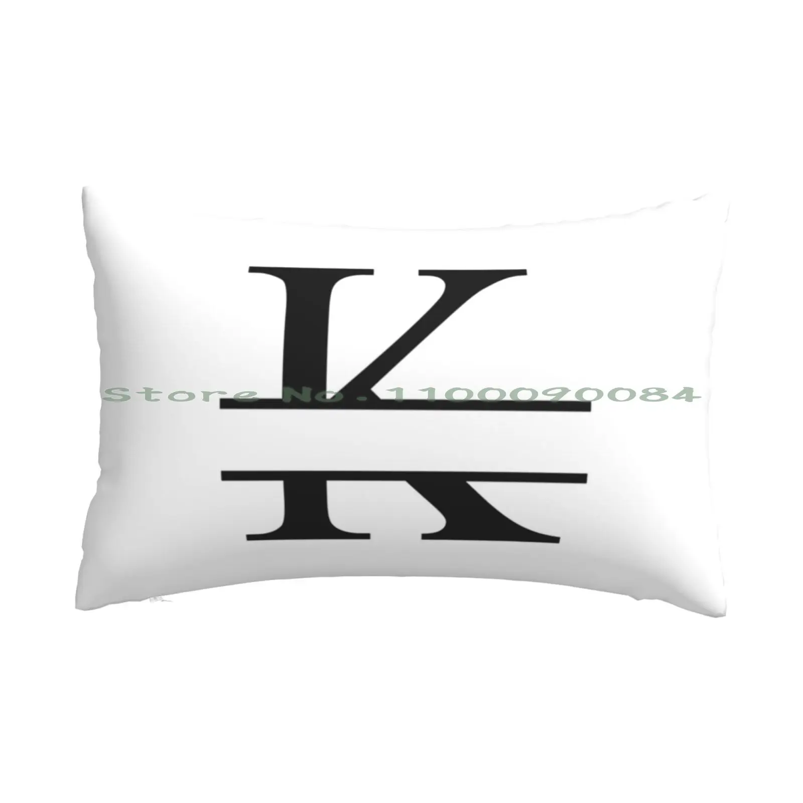 

Split Monogram Letter K Pillow Case 20x30 50*75 Sofa Bedroom Split Monogram Cases Letter Monogram Favorite Letter Cute