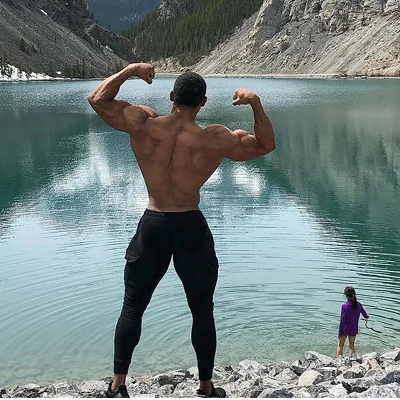 

Sportswear Casual Fashion Mens Pants Boutique Sweatpants Fitness Joggers Pants Bodybuilding Trousers Men's 2019 Men Pockets Gyms