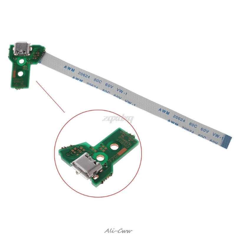 

Replace USB Charging Port Board For JDS-040 PS4 Controller With 12Pin Flex Cable July 291 Drop ship