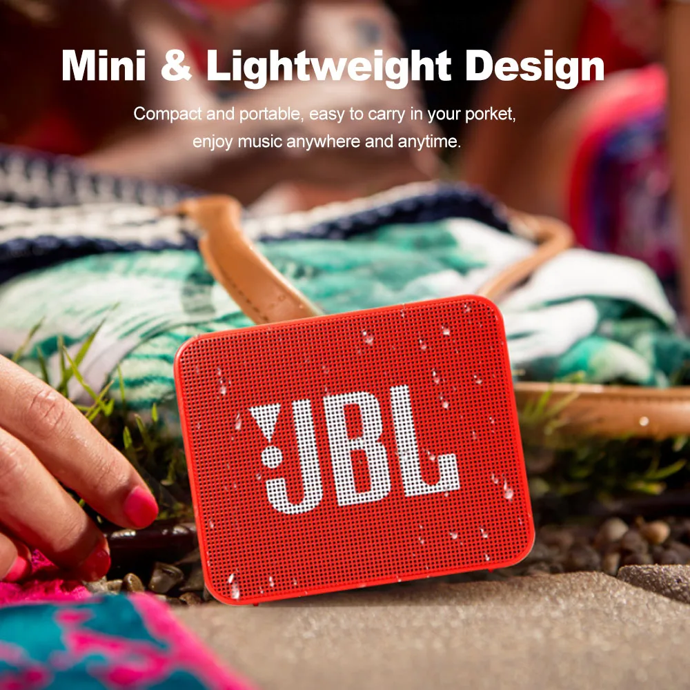 Original JBL GO 2 Wireless Bluetooth Speaker Mini IPX7 Waterproof Outdoor Sound Rechargeable Battery With Microphone | Электроника