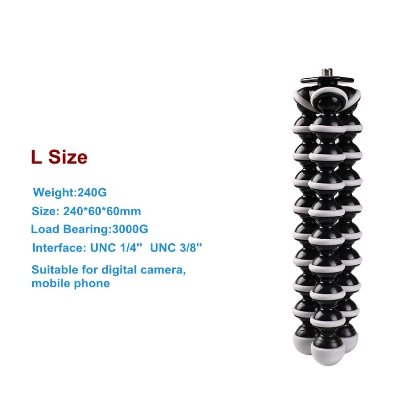 flexible octopus super large mini size desk lazy phone bracket stand holder tripods for gopro dslrs digital camera free global shipping