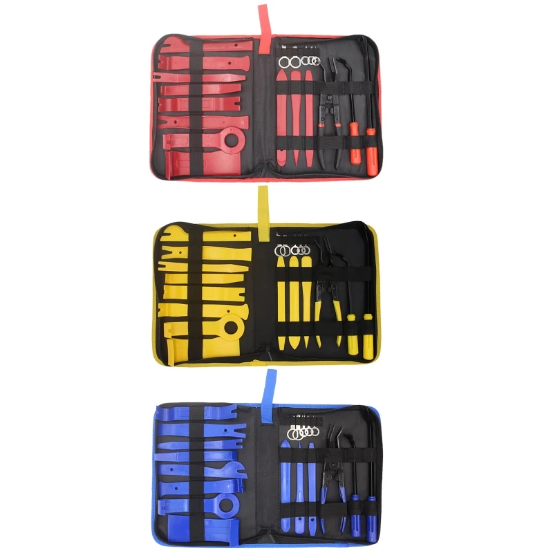 

19 Pcs Car Radio Removal Disassembly Tool Set Auto Repairing Interior Pry Kit Door Clip Trim Dashboard Panel Remove