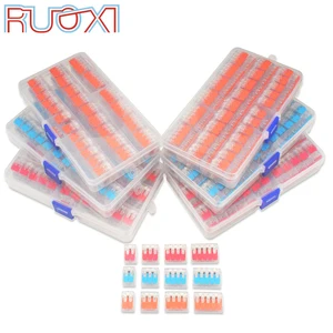 Набор соединителей для проводов, универсальный компактный клеммный блок, соединитель для проводов для 4 комнатных гибридных быстроразъемных соединений