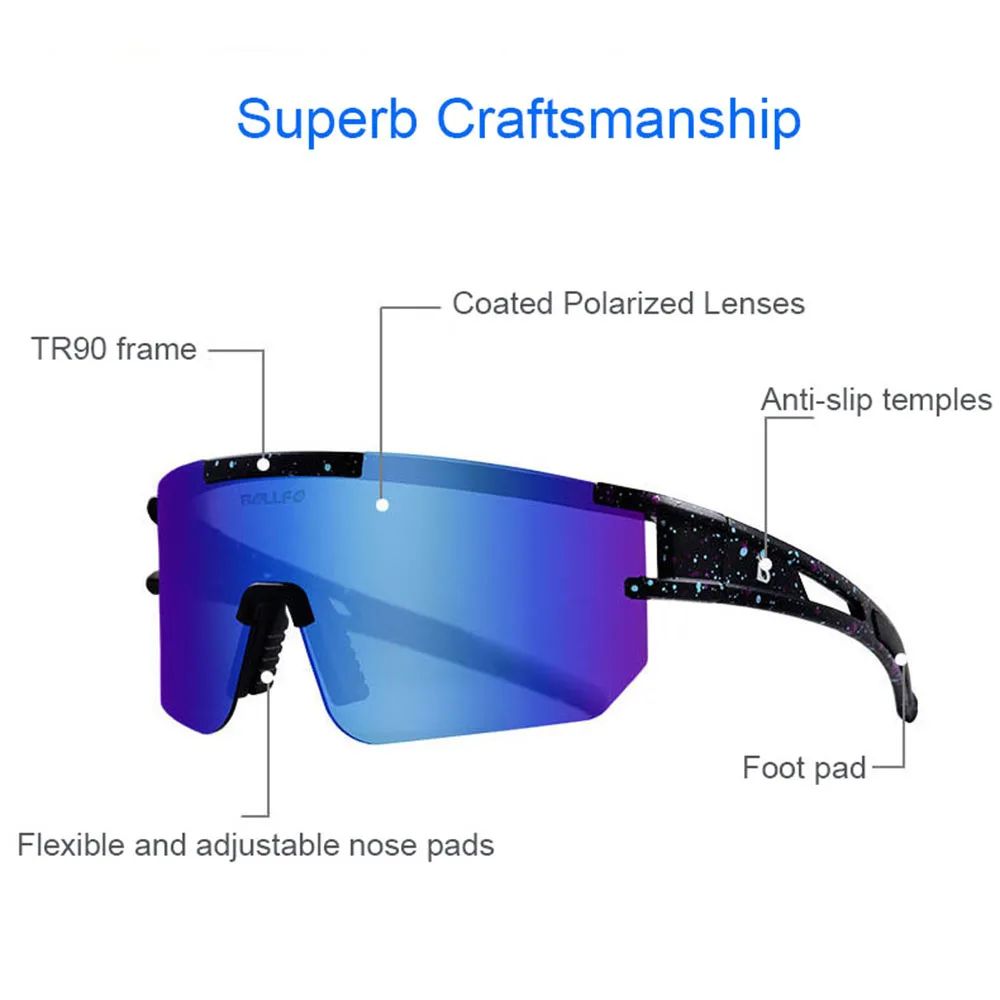 

Motocross Glasses Rimless Sunglasses MTB Road Bike Anti-glare Driving Glasses Men's Polarized Fishing Bicycle Safety Eyewear