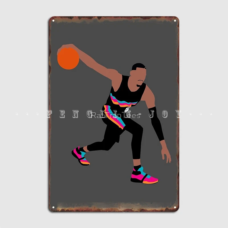 Dejounte Мюррей Шпоры фиеста металлический знак стена Паб Бар пещера печать стены