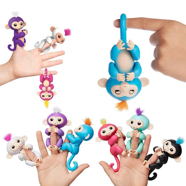 

Cute Action Figure Happy Monkey Finger Baby Monkey Electronic Pets Kids Fingertip Monkey Smart Pet Interactive Toy Children Gift