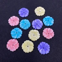 natural shell flower beads dyeing carving multi color mother of pearl fashion exquisite necklace bracelet jewelry making