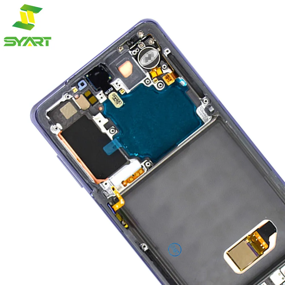 Pantalla Lcd para Samsung Galaxy S21 Lcd SM-G990F SM-G990F/DS con marco de pantalla t&aacute;ctil pantalla digitalizador Asamblea-2