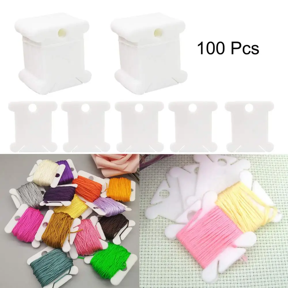 100 шт. пластиковые нити для намотки с нитью вышивки органайзер крестом держатель