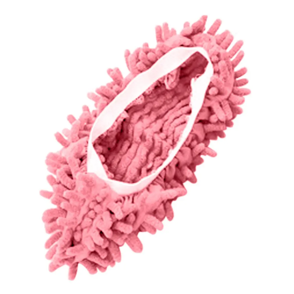 

Multifunctional Bright Color Elastic Chenille Micro Fiber Slipper Shoe Cover Slippers Mop Household Floor Dust Cleaning Tools