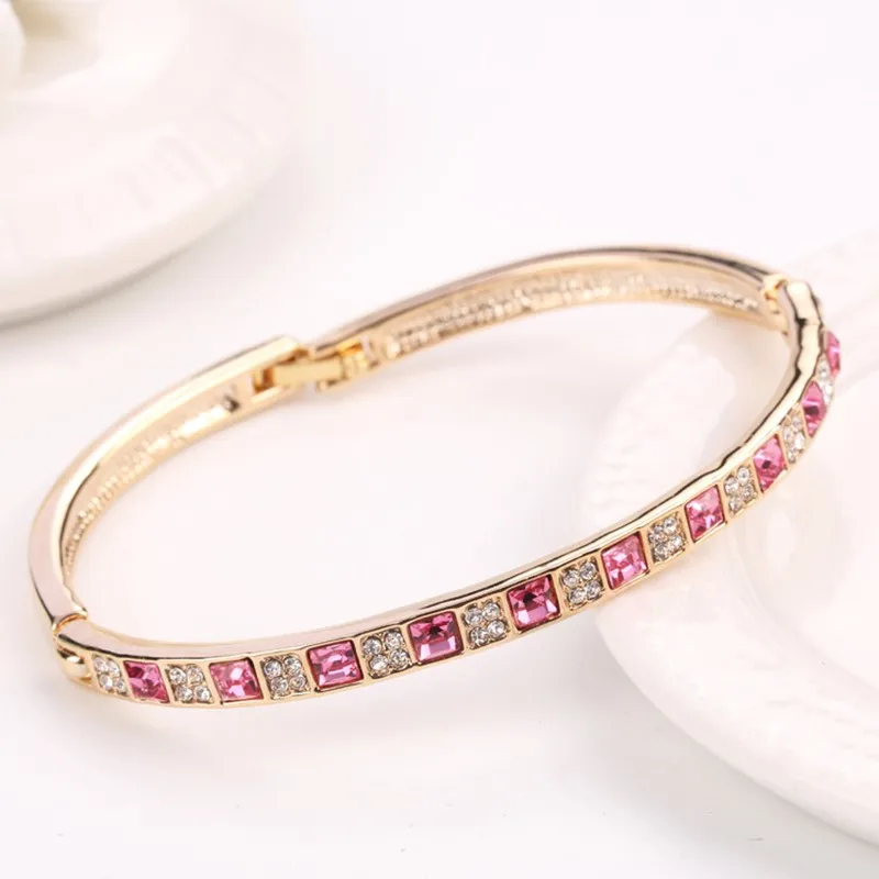 Милый браслет для женщин пар модные браслеты Хрустальная подвеска подруги