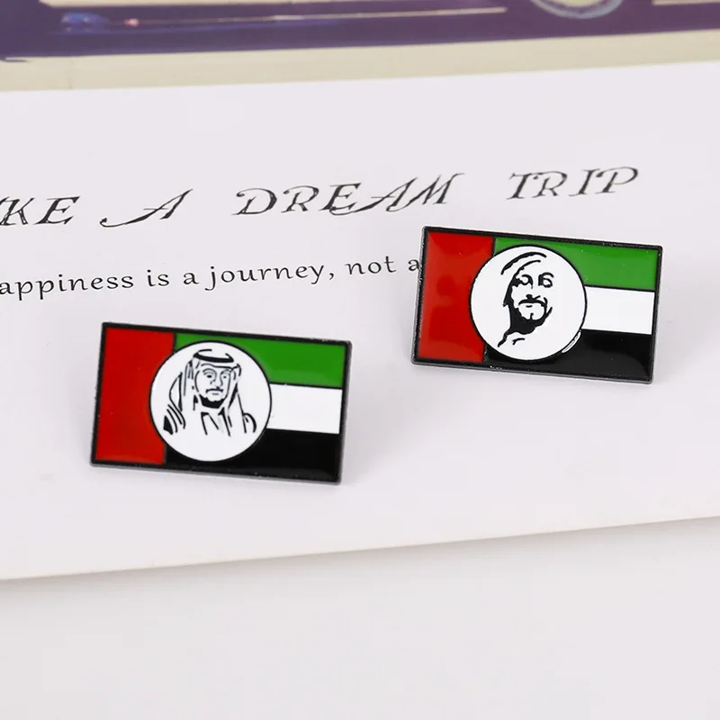 Флаг ОАЭ флаг Дубая булавка для путешествий сувенирные булавки мультяшный