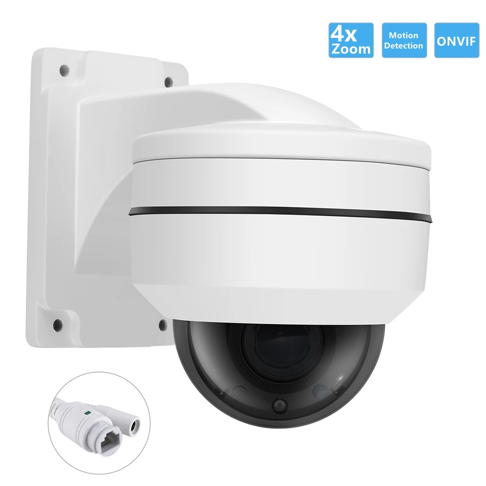 

2MP Starlight PTZ Mini Dome Security CCTV Camera Outdoor 1920*1080P ONVIF Motion Detection Waterproof Pan Tilt Zoom IP Camera