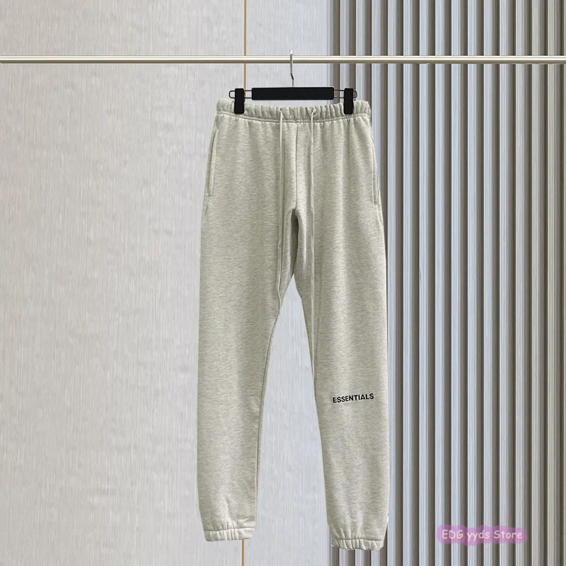 Fw21 Men's Jogging ESSENTIALS pants 1:1 Jerry Lorenzo designer brand printed letters 100% cotton hip hop loose Unisex sweatpants | Мужская