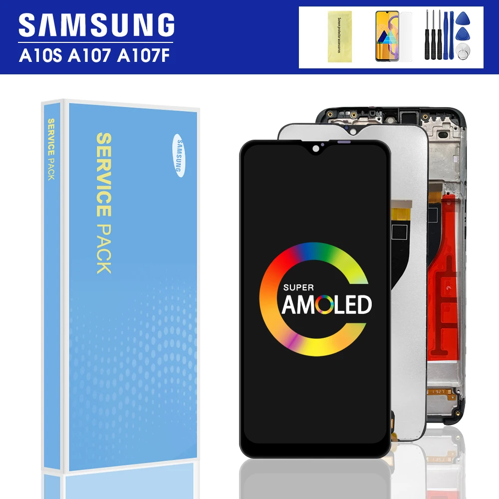 Для Samsung galaxy A10s lcd дигитайзер A107/DS A107F A107FD A107M дисплей сенсорный экран сборка для A10S