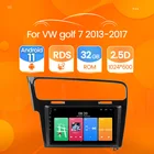 Автомобильная Мультимедийная система на Android 11, с поддержкой BT, FM, Wi-Fi, GPS, для Volkswagen Golf 7, 2013, 2014, 2015, 2016, 2017