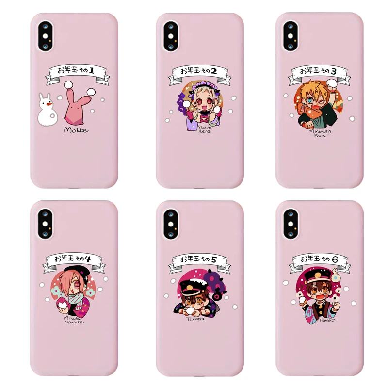 Силиконовый чехол для телефона с аниме унитазом Hanako Kun iPhone X XR XS 11 Pro MAX 7 8 6 6S Plus 9 SE2020