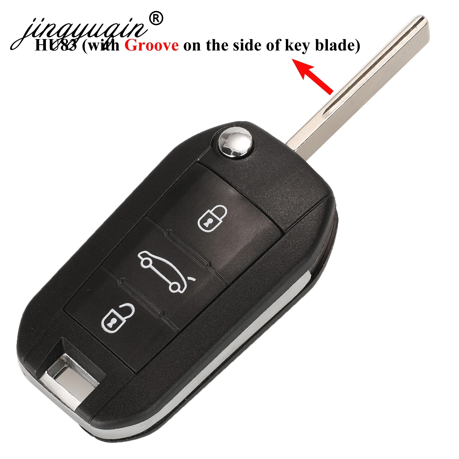 3 кнопки HU83 пульт дистанционного управления Корпус ключа для Peugeot 508 208 2008 308 3008 5008 Citroen C3 C4 C4L Elysee Fob чехол для замены