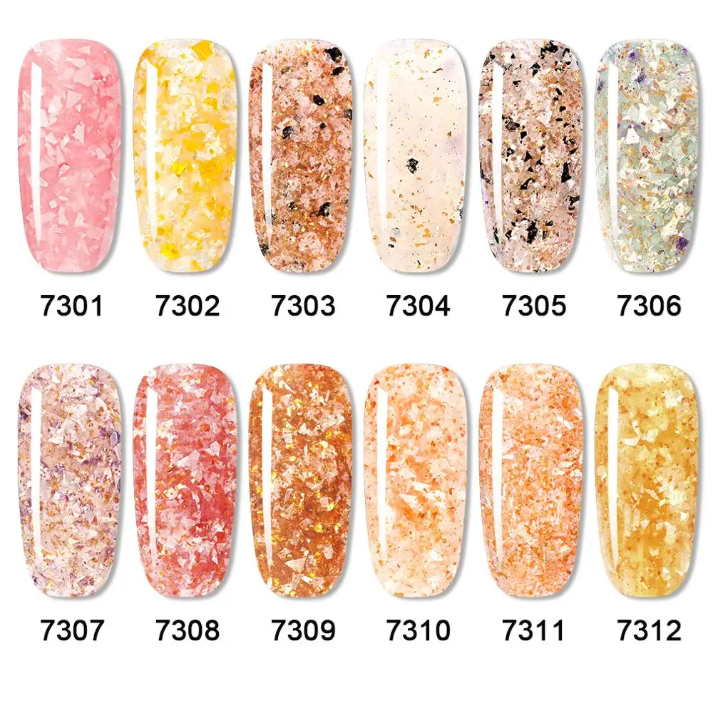 HNM 5 мл мерцание фантазия УФ гель для ногтей! Полупостоянная био Гели Soak Off