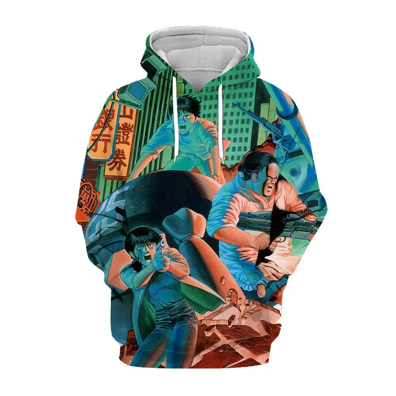 

Akira Hoodies Autumn Men Women Tie tie Sweatshirt 3D Print Anime Long Sleeve Hip Hop Street Fashion Top O Neck Pullover C044-07